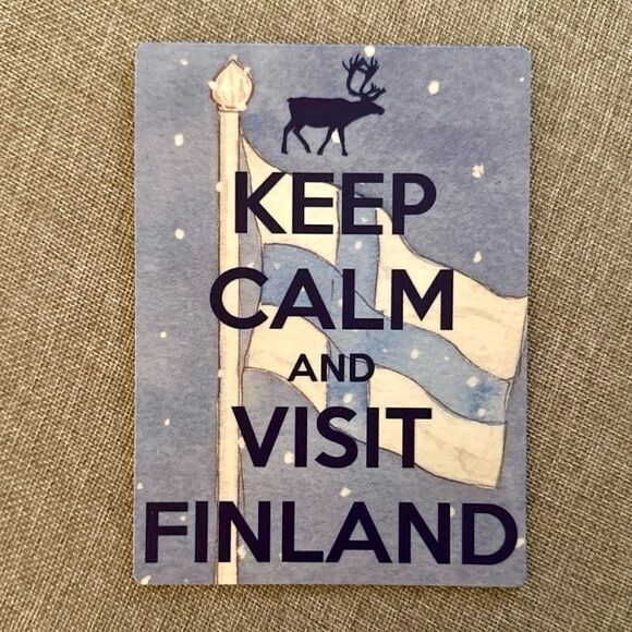 Keep Calm and Visit Finland Magnet 🇫🇮 - Picture 2 of 4